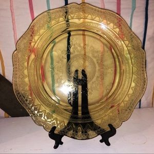 depression glass plates perfect condition